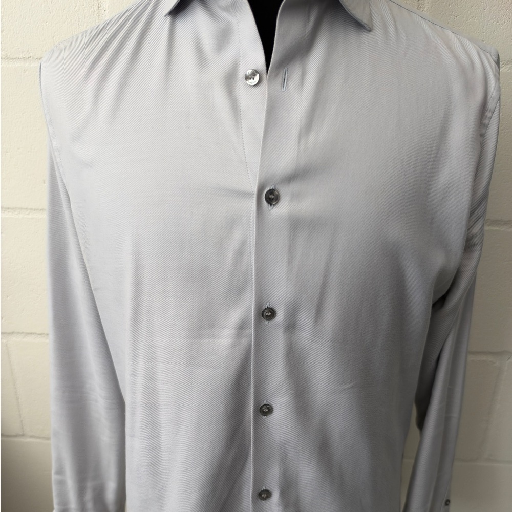 Murano Light Gray Men's Dress Shirt - Button Front